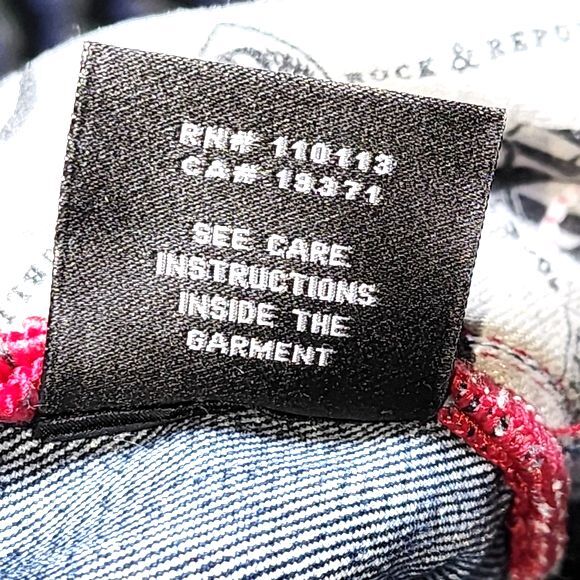 Rock & Republic Stella Dark Wash Low Rise Straight Leg Jeans Women's Size 29 - Picture 12 of 12